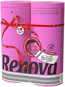 Renova Label Maxi Fucsia Toilet Paper, Red