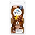 Glade Wax Melts Air Freshener and Odor Eliminator, Scented Essential Oils for Home and Bathroom, Cashmere Woods, 6 Count