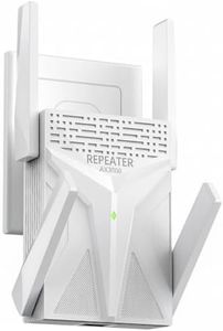 AX3000 WiFi Extender Signal Booster for Home, Dual Band WiFi 6 Range Extender with Gigabit Ethernet Port, Covers Up to 12,000 Sq.Ft & 120 Devices, Wireless Internet Repeater with One-Tap Setup