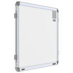 Pragati Systems® Prima Ceramic Steel (Magnetic) White Board for Presentation & Teaching with Heavy-Duty Aluminium Frame and Scratch-Proof & Corrosion-Proof Writing Surface | 1.5x2 Feet (Pack of 1)