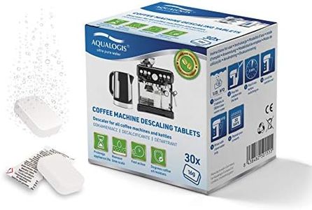 Aqualogis Coffee Machine descaling Tablets, descaler for Jura, Krups, Tassimo, Miele (30)