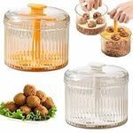 2PCS Translucent Meatball Maker,2024 New Manual Meatball Maker,5 Balls Meatball Maker Tool ​Kitchen Meatball Mold,Ground Meat Freezer Storage for Kitchen Cooking,Kitchen Extruded Meatball Making Tool