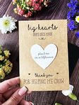 The Little Gem Company - Handmade Card & Gift - Seed Heart to Grow Wildflowers - Teacher/Childminder