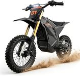 D2 Pro Electric Dirt Bike, 6000W | 53MPH | 60V/30AH Battery | 17"/14" Fat Tire | 72Miles Electric-Motorcycle, Off-Road E Dirtbike with Hydraulic Brakes & Dual Shock Absorption, Ebike for Adult & Teen