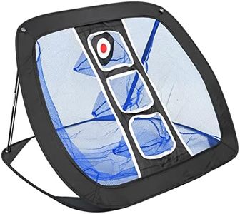Rete Pratica all'aperto Golf Rete Golf Tennis Pratica tiro con l'obiettivo Pieghevole Portatile Golf per Interni Rete Colpire Attrezzatura Allenamento Rete Golf(Nero+Blu)