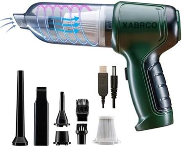 XABRCO Car Vacuum Cleaner 2 in 1 Portable | Handheld Air Blower for Cleaning Dust 120W High-Power Vacuum Cleaner Home, Best Car Accessories 2025, Vacuum Cleaner for Car Use, Car Cleaning Kit