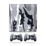 MightySkins Skin Compatible with Sony Playstation 3 PS3 Slim Skins + 2 Controller Skins Sticker Grey Camo