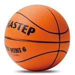 Chastep Mini Sponge Basketball, 6" Foam Ball for Kids. Soft and Bouncy, Safe to Play Indoor/Outdoor (Orange)