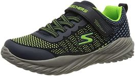 Skechers Kids Boy's Nitro Sprint-KARVO Sneaker, Navy/Lime, 6 Toddler