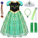 Avady Princess Costumes Halloween Christmas Birthday Party Dress Up for Little Girls with Accessories 2-10 Years