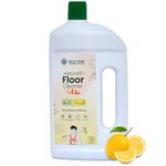 ECOROOT Natural Floor Cleaner LIquid, Citrus Disinfectant Surface like Concrete, Wood, Lamination, Kills Germs, Biodegradable Herbal Tile Cleaner Liquid, Non-Toxic, Kids & Pet Safe 1 litre