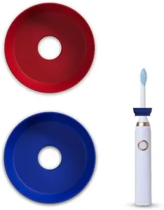 The Drip Dodger Electric Toothbrush Drip Guard (Pack of 2) – Adjustable Silicone Ring to Keep Charging Base Clean – Fits Oral-B, Sonicare & More – Dishwasher-Safe - Stops Paste & Water Mess