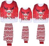 Oriental eLife Christmas Reindeer Matching Family Pajamas Sets, Matching Sets Christmas PJs for Womens Mens Kids Pajamas