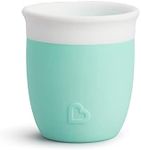 Munchkin C’est Silicone! Open Toddler and Baby Cup for Babies and Toddlers 4 Months+, Ideal Transition Sippy Cup and Suitable Free Flow Sippy Cup for Baby and Toddler weaning, 2oz/60ml, Mint