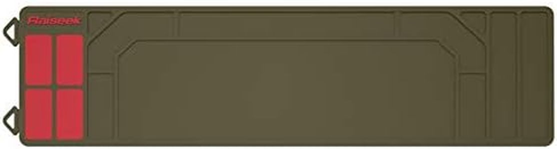 Raiseek Rifle Shotgun Cleaning Mat, Anti-Slip Magnetic Gun Maintenance Mat, Rubberized Repair Mat 36" x 10" (Brown)