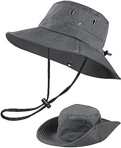 MELLIEX Chapeau de Soleil à Large Bord Unisex, Anti UV Chapeau de Brousse Pliable Randonnée Peche pour Hommes Femmes