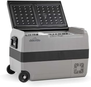 Dellonda 50L Portable Car Fridge, Freezer, 12/24V Dual Zone Compressor - DL14