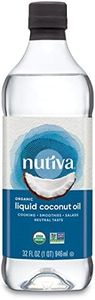 Nutiva Organic Liquid Fractionated Coconut Oil, 32 Oz, USDA Organic, Non-GMO, Non-BPA, Vegan, Keto, Paleo, Use for Cooking or Moisturizer for Skin, Massage and Hair