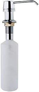 Teka 115890011 - Dispensador de Jabón para Fregaderos, Capacidad 350 ml, Diseño que se Adapta a Cualquier Cocina, Facilita el Ahorro de Detergente, Color Acero Inoxidable