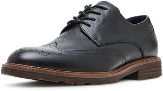 Steve Madden Men's Acari Oxford, Black Leather, 11
