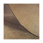RESILIA - Deluxe Clear Vinyl, Plastic Floor Runner/Protector for Deep Pile Carpet - Skid-Resistant, Textured Pattern, (36 Inches Wide x 12 Feet Long)