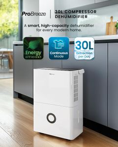 Pro Breeze 30L Dehumidifier – High Capacity Moisture Removal