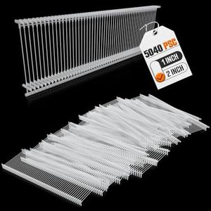 5040Pcs Tagging Gun Fasteners – 2" Transparent Plastic Tagging Gun Refill for Standard Taggers, Flexible & Easy to Use – Tagger Fasteners for Clothes, Garments, Toys, Luggage & More