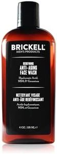 Brickell Men's Redefining Anti-Aging Face Wash For Men, Natural and Organic, Foaming Gel Face Wash Firms & Plumps Skin to Reduce Signs of Aging (Scented, 4 oz)