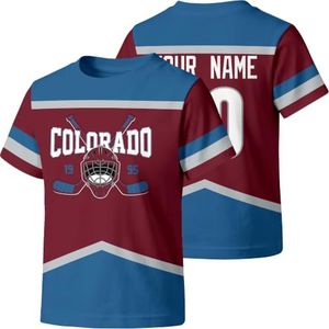 KREDE Colorado T Shirt Custom Name Number Gift for Kids Girl Boy