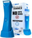 BALLS V3 The Archibald - Body & Pubic Hair Trimmer for Men - No Cuts, Sacksafe Guard, 100% Waterproof, Cordless - Blue - Ball Trimmer Men and Groin Trimmer for Men with Replaceable Ceramic Blades