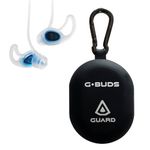 G.Buds Clear Surf Ear Plugs. Sound in Water Out. Perfect for Surfing, Swimming, Diving and Other Water Activities. Long Leash, Clear Instructions Included.