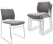 VACYOVKE 4 Pack Stacking Chairs 110