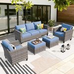 ovios Patio Furniture Set, 5 Pieces