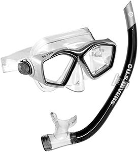 U.S. Divers Icon Mask and Airent Snorkel, Black