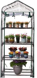 Gardman R687 4-Tier Mini Greenhouse, 27" Long x 18" Wide x 63" High,Black