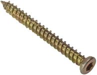ForgeFix Concrete & Masonry Screws | 7.5 x 122mm | Zinc Yellow Passivated | Box 100