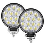 Zmoon LED Pod Lights 4.5'' Round LED Light Bar 2PCS, 140W 14000LM IP67 Waterproof LED Fog Lights, 12V 24V Universal LED Work Lights for Truck Jeep Tractor ATV UTV SUV...