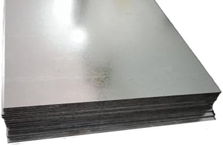 Lamiera in ferro ZINCATA liscia con spessori 1,1.5, 2, 3 varie dimensioni (500x500x3 mm (lato x lato x spessore))