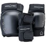 Pro Tec Unisex Youth Pro-tec Pads Street Gear Junior 3 Pack Open Protection Set, Black, YM UK