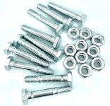 Jzenol Shear pin and nut Set of 10,