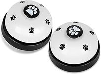 JEXCULL Pet Training Bells, 2 Pack Dogs Bell for Door Potty Training and to Ring to Go Outside Communication Device Dog AgilityTraining Equipment Interactive Toys (White)