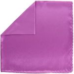 Vittorio Farina Suit Pocket Square for Men, 12x12 Silky Satin Solid Men’s Pocket Square (Lavender)