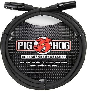 Pig Hog PHM3 High Performance 8mm XLR Microphone Cable, 3 feet 6 ft Black