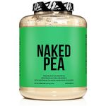 NAKED PEA - 100% Pea Protein Isolate from North American Farms - 5lb Bulk, Plant Based, Vegetarian & Vegan Protein. All 9 Essential Amino - Easy to Digest - Speeds Muscle Recovery - NSF Certified - Non-GMO - No Preservatives - Gluten Free, Lactose Free, Soy Free - 76 Servings