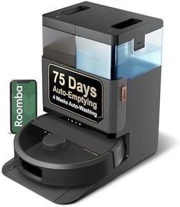 iRobot Roomba Plus 505 Combo Robot Vacuum & Mop + AutoWash Dock - Extending Spinning Mop Pads, Self-Empties, Pad Washing & Heated Drying, Self-cleaning, Recognizes & Avoids Obstacles, LiDAR Navigation