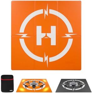 Lyuwpes Drone Landing Pad, Universal Double-Sided Waterproof Portable Fast-Foldable Helipad, Nighttime Reflective Landing Apron for DJI Avata 2, Mavic 2/3 Pro, Mini 2 3/4 Pro, Air 2S, RC Quadcopters