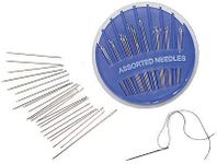 Prokart Assorted Hand Stitching Sewing Needles 25 Pieces in 1 Set Steel Needles for Embroidery Mending Craft Cloth Stitching | Standard | Made in India