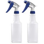 Set of 2 Premium 16 oz Spray Bottles, NBR Gasket - Superior Hydrocarbon Resistance - Ideal for Auto Detailing & Industrial Cleaning