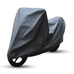 ULTRA SHIELD Two-Wheeler Cover with Advanced Waterproofing Technology | Dustproof, UV Protection, Anti-Scratch, Durable Motorcycle Cover | (Spyro Grey, All Large Bikes)