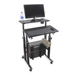 Isomars 24"/61Cm Wide Made In India Desktop & Laptop Multipurpose Adjustable Engineered Wood Table & Computer Workstation-Useful For Using Gadgets Like Desktop,Laptop,Tab/Ipad,Mobile Phone Etc (Black)